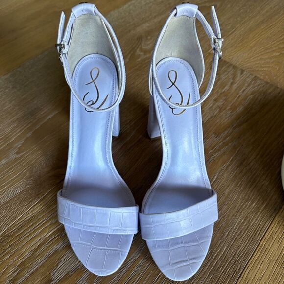 SAM EDELMAN Yaro Strappy High Heel Sandals In Lilac - Picture 3 of 9